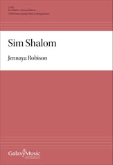 Sim Shalom SATB choral sheet music cover